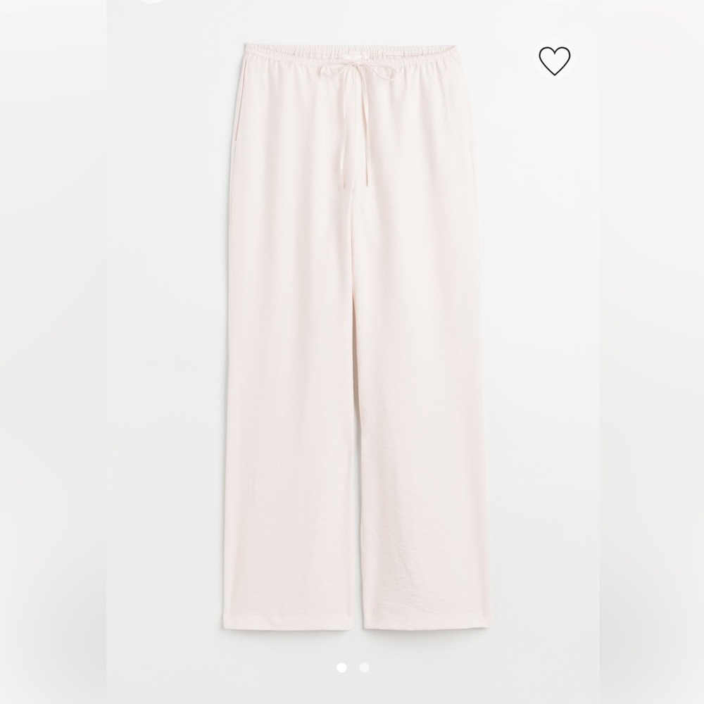 H&M Wide Cut Satin Pants Medium